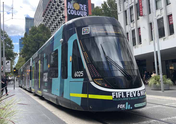 Yarra Trams Bombardier Flexity City 6025 Fox